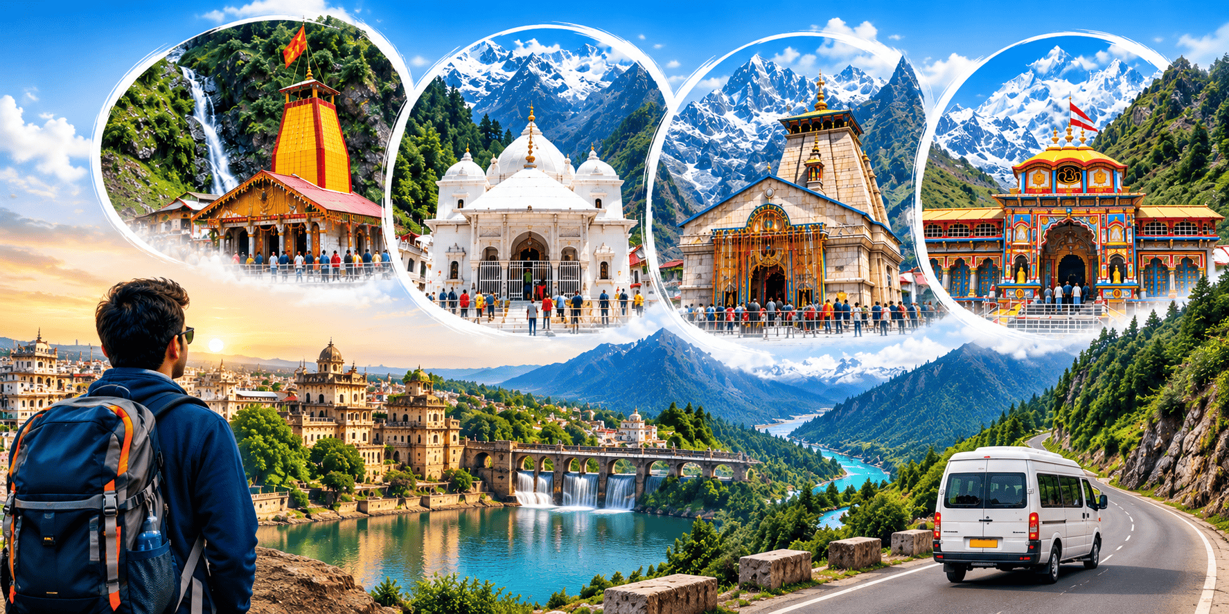Kota to Char Dham Tour Packages Price List | Char Dham Yatra from Kota on Budget